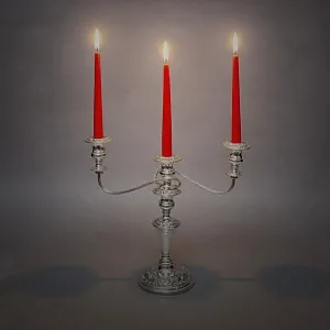 Старинный Канделябр - Подсвечник на Три Свечи, Silverplated SHEFFIELD Англия, начало ХХ века.