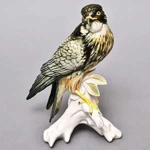 Птица - Фарфоровая статуэтка «Сокол», Карл Энс / Karl Ens,  Германия, 50-е годы ХХ века.