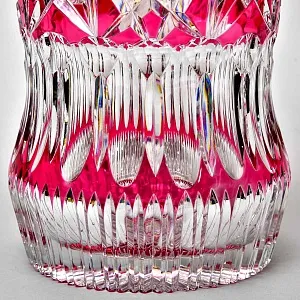 Большая Ваза Розового Хрусталя JOSKA BODENMAIS Германия Н-40 см., конец 60-х гг.
