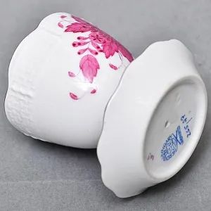 Набор для завтрака - три Пашотницы и Солонка «APPONYI PURPUR», Фарфор HEREND Венгрия. 