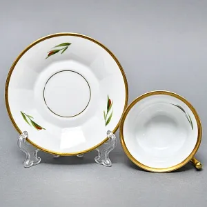 Антикварная Фарфоровая Чайная пара «Тюльпаны», ROSENTHAL Германия - 1926 год. 