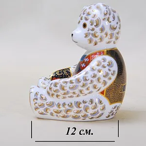 Коллекционное Пресс - Папье, Фарфоровая Статуэтка «МЕДВЕЖОНОК ТЕДДИ», Royal Crown Derby, Англия.