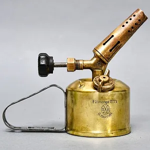 Винтажная Бензиновая Горелка - Паяльная Латунная Лампа, BARTHEL Германия -50 гг. 
