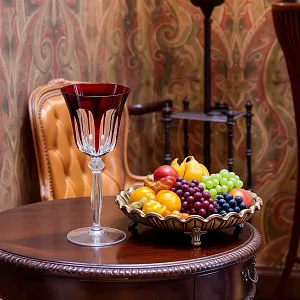 Редкость! Рубиновый Хрустальный Бокал для вина «Diana», NACHTMANN Германия, 60 -е годы ХХ века.