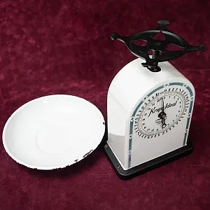 Антикварные Кухонные Весы в Фарфоровом корпусе KRUPS IDEAL, Германия - 1915 год.