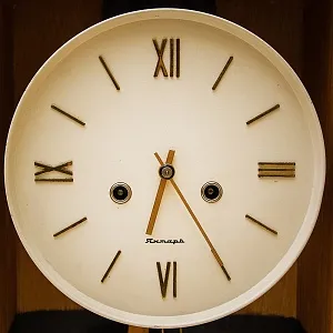 Винтажные Настенные Механические Часы с боем «Янтарь», СССР - 1965г.
