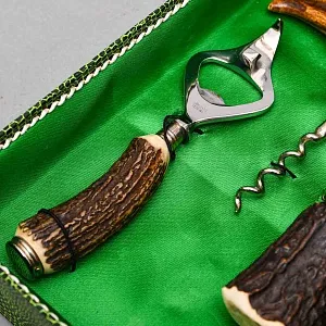 Набор для бара «Охота» - Открывалка - Штопор - Пробка, OTHELLO Solingen, 60 -е гг.