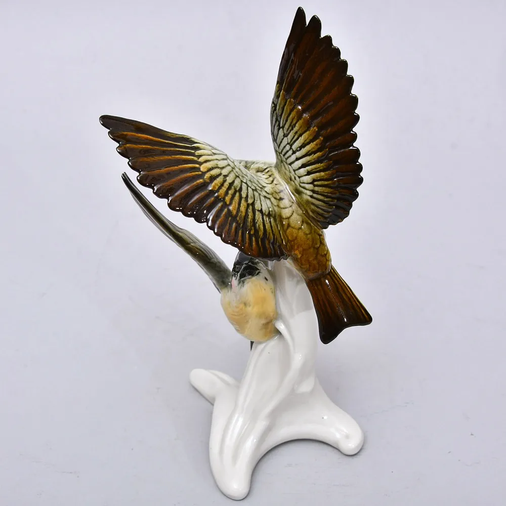 Пара Птиц - Фарфоровая Статуэтка «Хохлатые Жаворонки», Карл Энс / Karl Ens, Германия 50 гг.