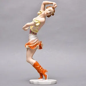 Коллекционная Фарфоровая статуэтка «Танцовщица Урсула Дайнерт», ROSENTHAL Германия, 40-е годы ХХ века. 