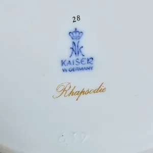 Коллекционная Шкатулка - Бонбоньерка «Рапсодия», фарфор KAISER Германия - 1979 год.