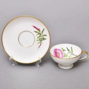 Коллекционная Фарфоровая Кофейная Пара «Горная гвоздика», ROSENTHAL Германия.