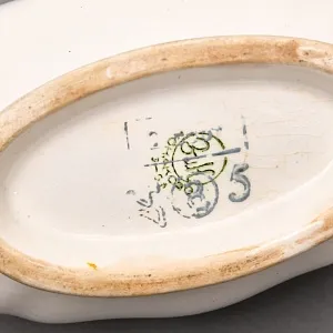 Большой Винтажный Фаянсовый Соусник, Конаково ЗИК, СССР -1955г.