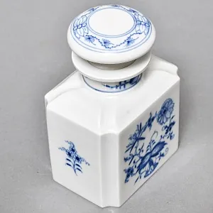 Фарфоровая Чайница с крышкой «Луковый узор», MEISSEN / МЕЙСЕН Германия - 1973 год. 