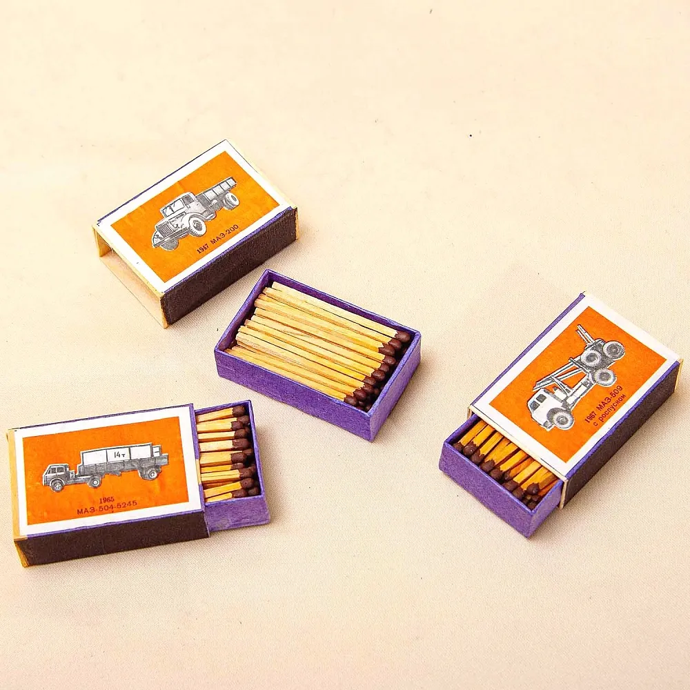 Памятный Сувенирый Набор - Хозяйственные Спички «25 лет - МАЗ», СССР - 1969 год.