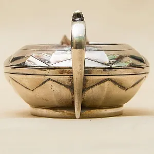 Набор для подачи Чая, АРТ ДЕКО, Silverplate William Hutton&Sons Англия, начало ХХ века.