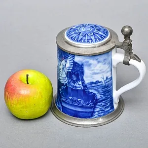 Коллекционная Пивная Кружка «Фрегат „Герб Бремена“ у родного порта, 1650 год», Berlin Design Германия -1976 год.