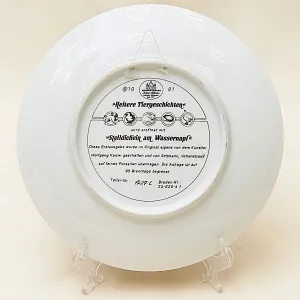 Коллекционная Тарелка «Встреча у водопоя» Фарфор, Vohenstrauss Германия -1991 год.