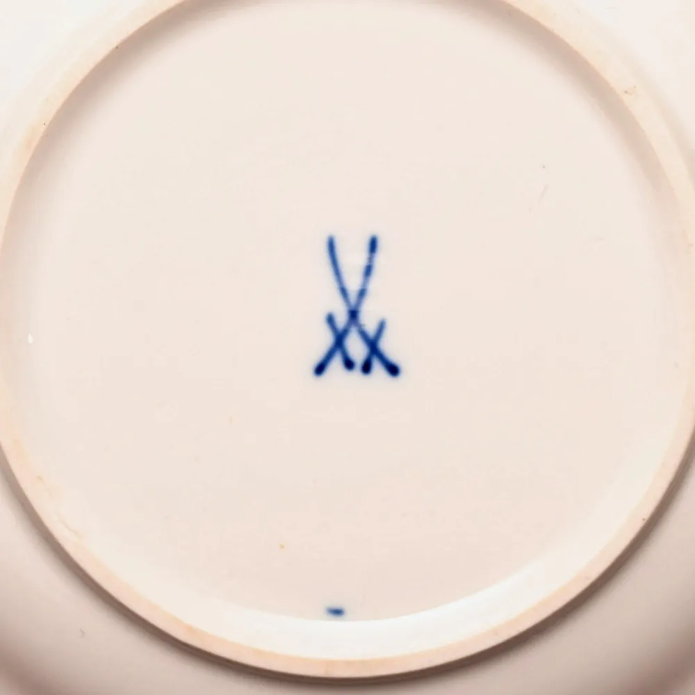 Классическая Кофейная пара «ЦВЕТЫ», Фарфор MEISSEN / МЕЙСЕН Германия.