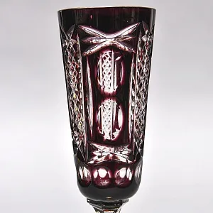 Пара фужеров для шампанского серия «Monte Carlo» Аметистовый хрусталь, NACHTMANN Германия, 60-е годы. 