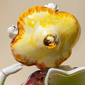 Парные Статуэтки «ДУЭТ - КИТАЙСКИЕ МУЗЫКАНТЫ», Фаянс CIA MANNA, Италия 70 гг.