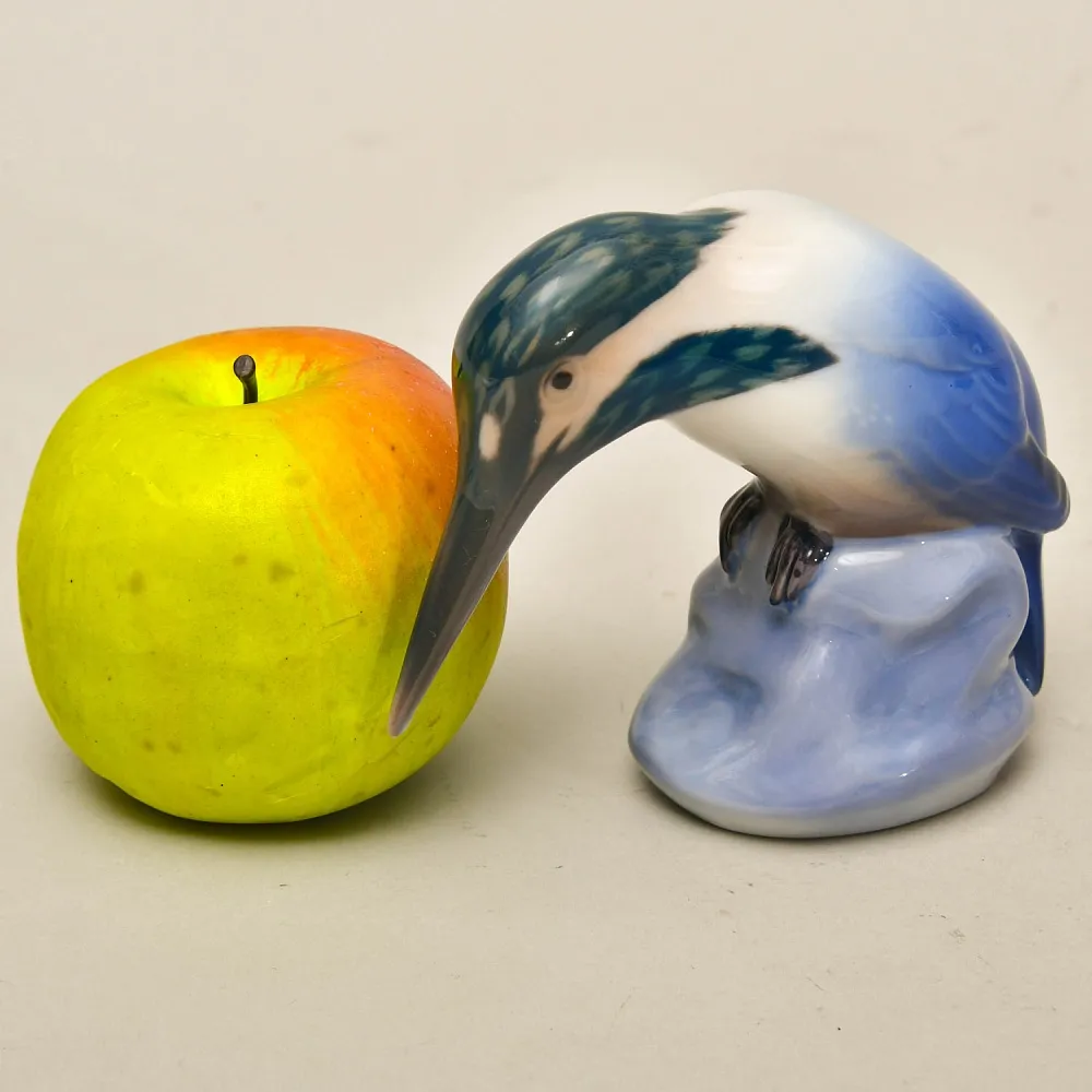 Авторская Фарфоровая Статуэтка «ПТИЦА. ЗИМОРОДОК», Bing&Grøndahl Дания, 1970 - 1983 гг.