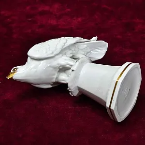 Редкость! Антикварная Фарфоровая Статуэтка «Птица - ОРЕЛ», HERTWIG Германия, 1914 - 1945 годы.