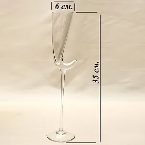 Пара Коллекционных Авторских Стеклянных Фужеров «PRICCOLO», Rosenthal Германия.