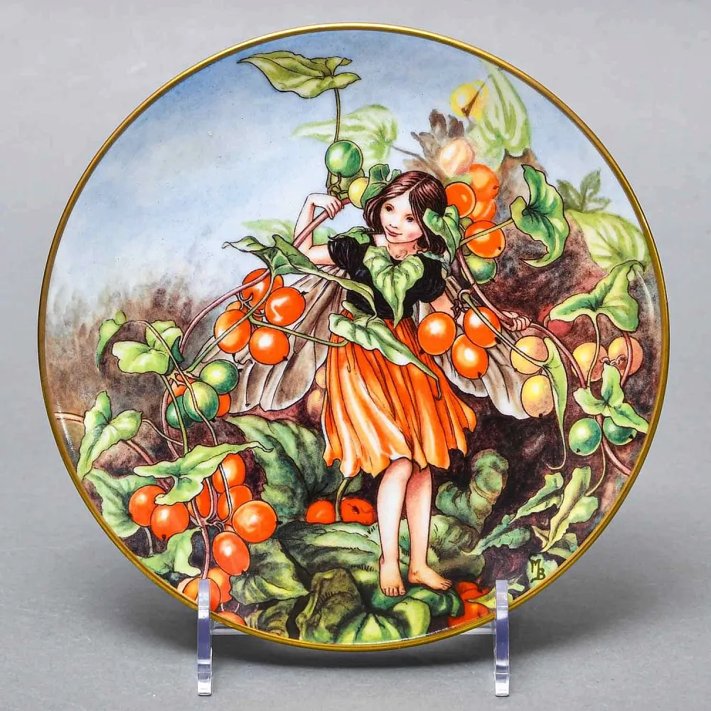 Коллекционная Фарфоровая Тарелка - Блюдо «Фея Бузины», Wedgwood Англия - 1989 год.