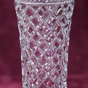 Хрустальная Ваза с Золотым кантом, Н - 20 см., SCHONBORNER, Германия 60-е гг.