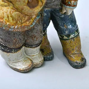 Редкость! Большая Фарфоровая Статуэтка «ЭСКИМОСЫ МАЛЬЧИК И ДЕВОЧКА» Н-38 см. Грес Lladro, Испания.