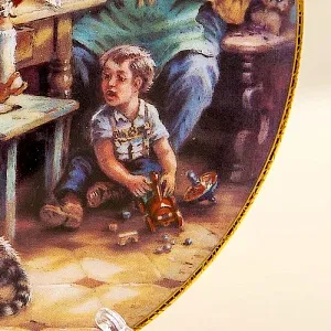 Коллекционная Тарелка «ПИРОГ» Фарфор, Weimar Porzellan Германия -1993 год. 