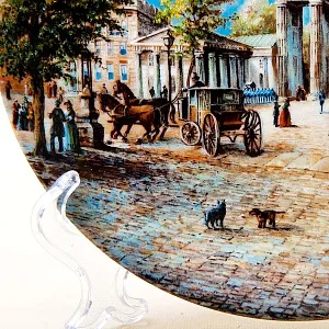 Коллекционная Тарелка «Бранденбургские ворота» Фарфор VOHENSTRAUSS, Германия -1991 год.