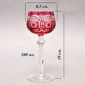 Набор - Шесть Бокалов для Вина Knittel FAKIRIS Силезия, Германия начало 50-х годов ХХ века.