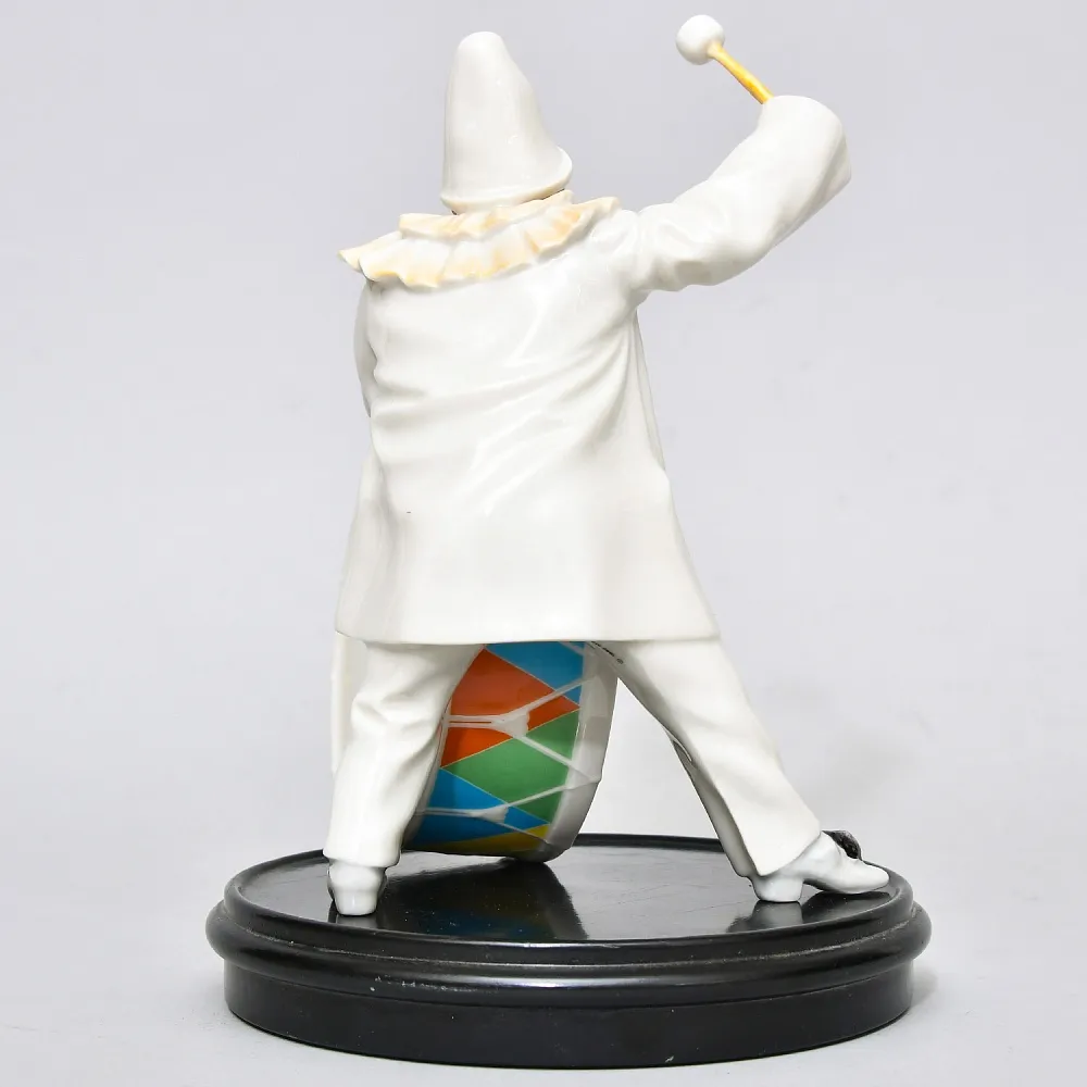 Коллекционная Фарфоровая статуэтка «КЛОУН. Паяц с барабаном», Hutschenreuther Германия.