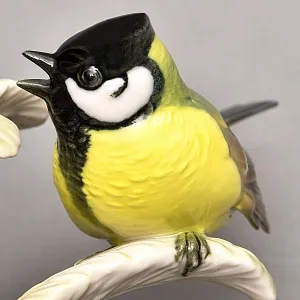 Фарфоровая Статуэтка «Пара Птиц - Синички», Hutschenreuther Германия - 1969 год.