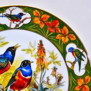 Редкость! Коллекционная Тарелка «Скворцы» Фарфор, Hause Schirnding, Германия - 1994 год.