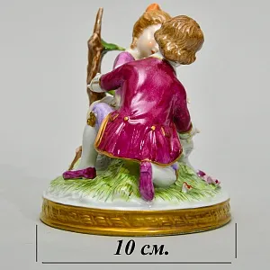 Коллекционная Фарфоровая статуэтка «Дети, Первое свидание», Unterweissbach Германия, 1958 - 1976 годы.