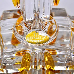 Коллекционная Шкатулка из Цветного Хрусталя, Германия 60 -е годы ХХ века.