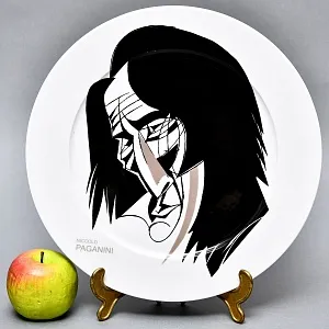 Большое Авторское Настенное Блюдо - Тарелка «Niccolò Paganini», Rosenthal Studio Line, Германия -2000 год. 