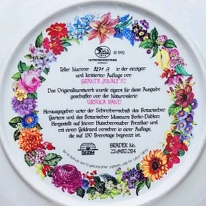 Коллекционная Тарелка «GRANDE FINALE'92» Фарфор, Хучеройтер - Hutschenreuther, Германия.