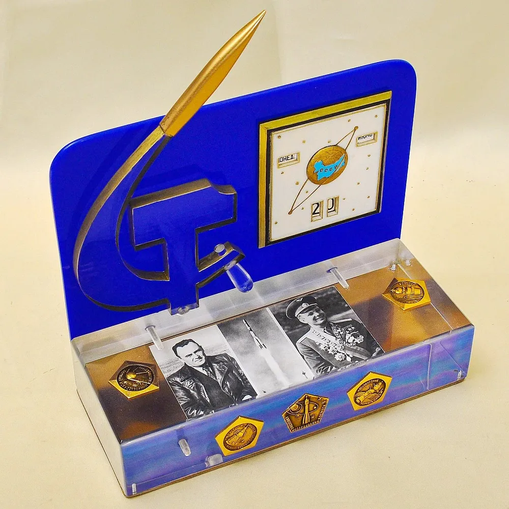 Редкость! Настольное Агитационное Панно - Сувенир - Календарь «Советский Космос», СССР.