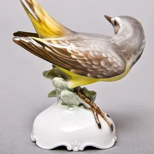 Коллекционная Фарфоровая статуэтка «Птица. Трясогузка», ROSENTHAL Германия, 60-е гг. ХХ века.