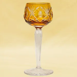 Хрустальный Бокал для вина серия «Der Bernstein», Lauzrits, Германия, 60гг.