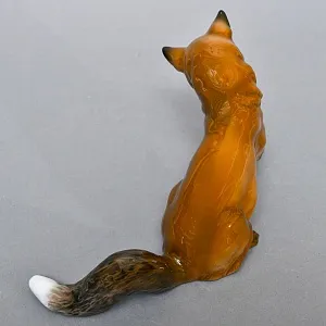 Коллекционная Фарфоровая статуэтка «Лиса на охоте», Rosenthal Германия, 1974 - 1982 годы. 