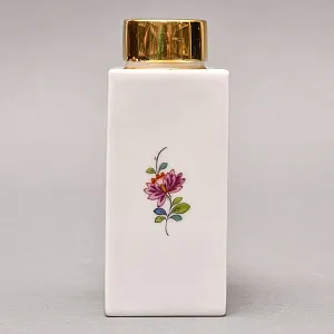 Коллекционная Фарфоровая Чайница - Баночка с крышкой «Букет», MEISSEN Германия ХХ век.