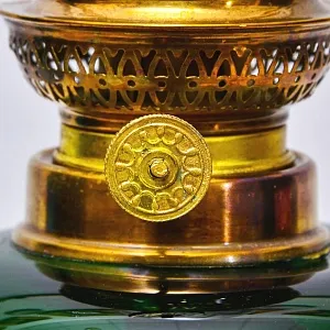 Редкость! Стеклянная Керосиновая Лампа, Unbekannter Hersteller, Германия первая половина ХХ века.