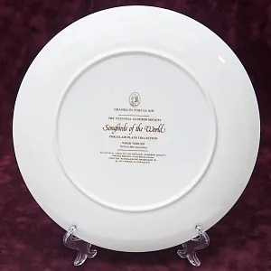 Коллекционная Тарелка - Блюдо «Лесные Дрозды» Фарфор, WEDGWOOD Англия 1977 год.