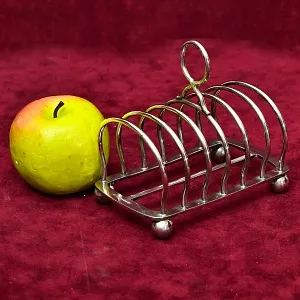 Винтажная Подставка для Тостов, Металл Silverplated, SHEFFIELD Англия - середина ХХ века.