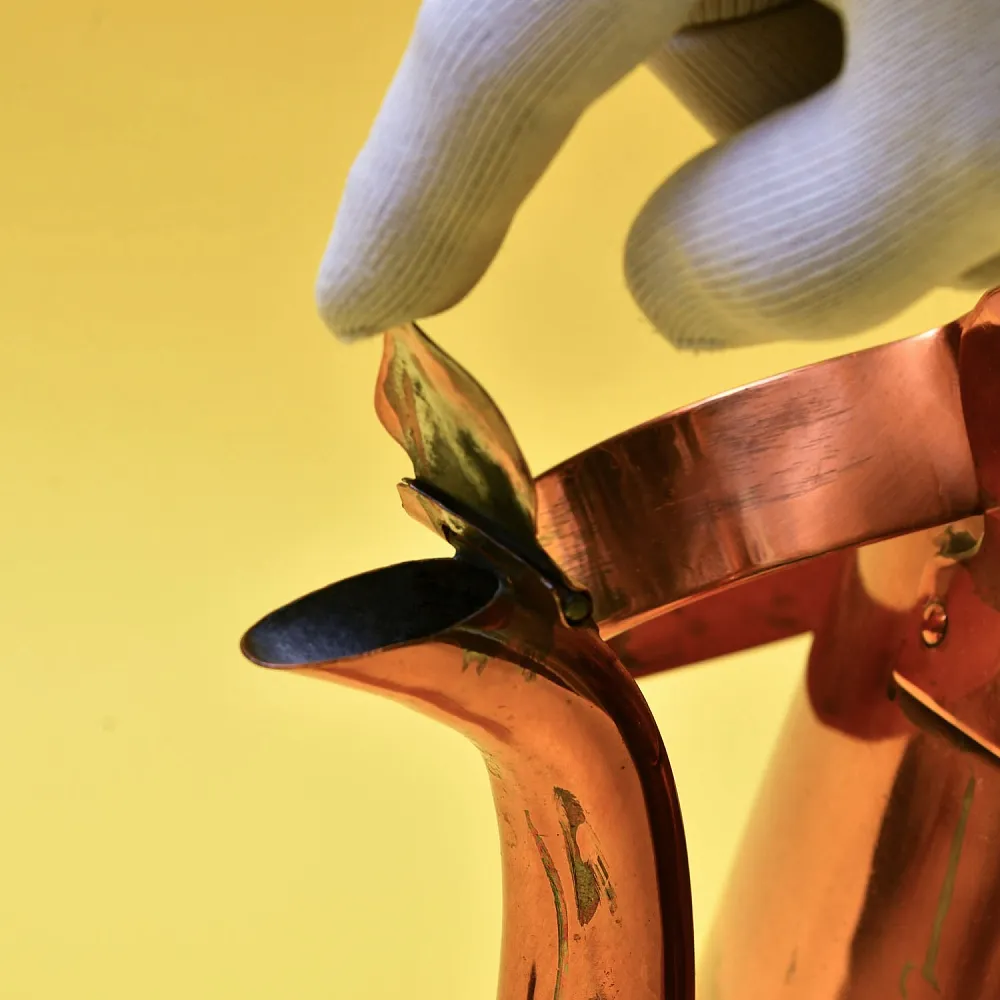 Большой Антикварный Медный Чайник на 12 литров. Германия начало ХХ века.