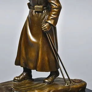 Авторская Бронзовая Статуэтка «Красноармеец в дозоре», Россия конец ХХ - начало ХХI веков. 